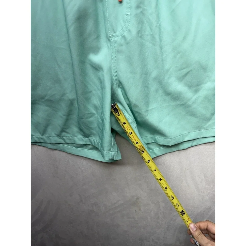 Huk Fishing Pursuit Volley Swim Trunks Mens XL Mint Green Board Shorts 5.5